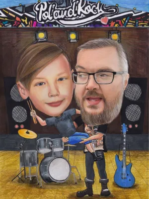 Karykatura w kolorze