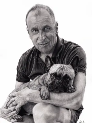 Portret ze zdjęcia realistyczny